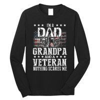 IM A Dad Grandpa Veteran Funny Grandpa FatherS Day Long Sleeve Shirt