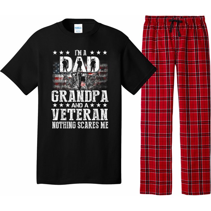 IM A Dad Grandpa Veteran Funny Grandpa FatherS Day Pajama Set