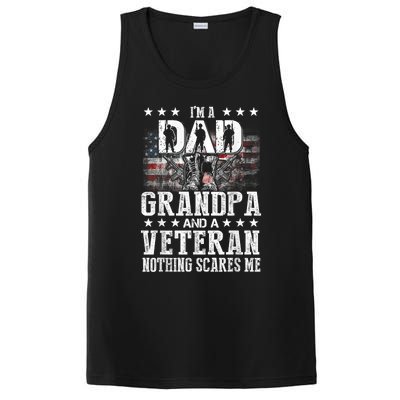 IM A Dad Grandpa Veteran Funny Grandpa FatherS Day PosiCharge Competitor Tank