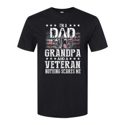 IM A Dad Grandpa Veteran Funny Grandpa FatherS Day Softstyle CVC T-Shirt