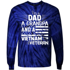 I'm A Dad A Grandpa And A Vietnam Veteran US Army Veteran Day Tie-Dye Long Sleeve Shirt