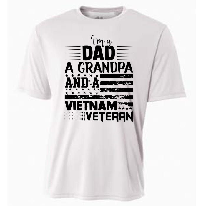 I'm A Dad A Grandpa And A Vietnam Veteran US Army Veteran Day Cooling Performance Crew T-Shirt