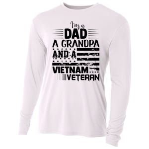 I'm A Dad A Grandpa And A Vietnam Veteran US Army Veteran Day Cooling Performance Long Sleeve Crew