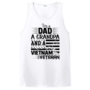 I'm A Dad A Grandpa And A Vietnam Veteran US Army Veteran Day PosiCharge Competitor Tank