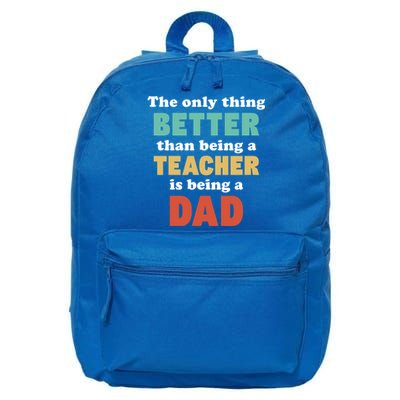 I'm A Dad And Teacher Funny Fatherhood Funny Dad Gift 16 in Basic Backpack