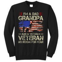 Im A Dad Grandpa And Vietnam Veteran Us Flag Papa Tall Sweatshirt