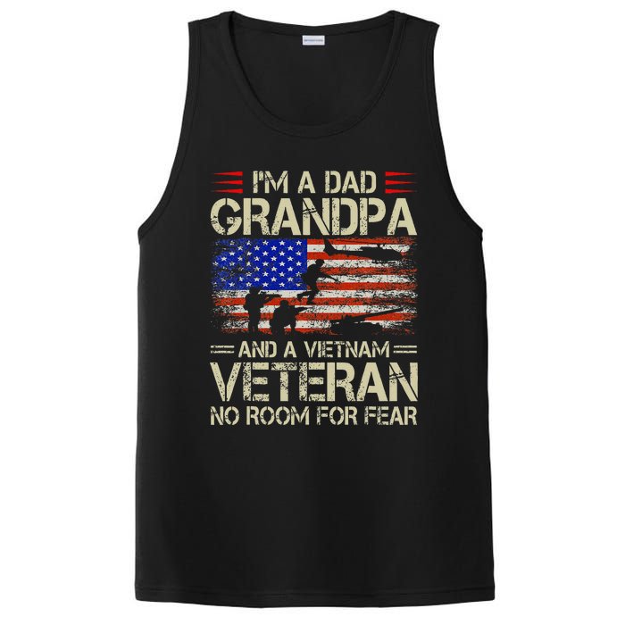 Im A Dad Grandpa And Vietnam Veteran Us Flag Papa PosiCharge Competitor Tank