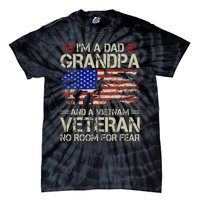 Im A Dad Grandpa And Vietnam Veteran Us Flag Papa Tie-Dye T-Shirt