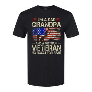 Im A Dad Grandpa And Vietnam Veteran Us Flag Papa Softstyle CVC T-Shirt