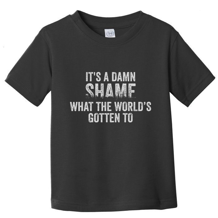 ItS A Damn Shame What The WorldS Gotten Toddler T-Shirt