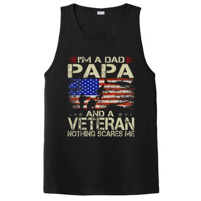 IM A Dad Papa And Veteran Retro Dad Papa Grandpa PosiCharge Competitor Tank