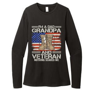 IM A Dad Grandpa And Veteran Fathers Day Womens CVC Long Sleeve Shirt