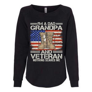 IM A Dad Grandpa And Veteran Fathers Day Womens California Wash Sweatshirt