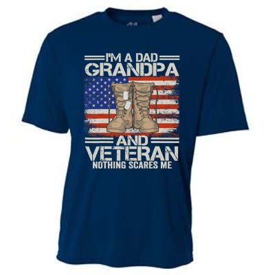 IM A Dad Grandpa And Veteran Fathers Day Cooling Performance Crew T-Shirt