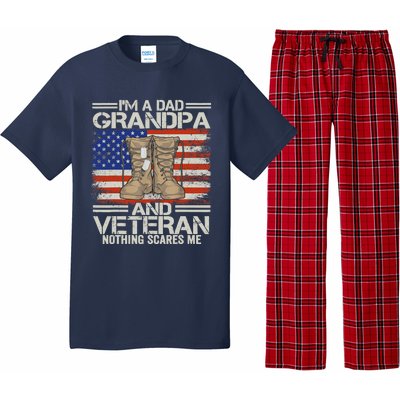 IM A Dad Grandpa And Veteran Fathers Day Pajama Set