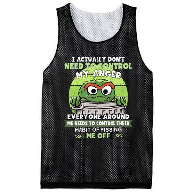 I Acctually Dont Need To Control My Anger Funny Trendy Meme Mesh Reversible Basketball Jersey Tank