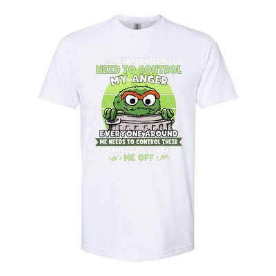 I Acctually Dont Need To Control My Anger Funny Trendy Meme Softstyle CVC T-Shirt