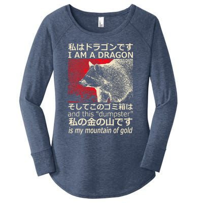 IM A Dragon And This Dumpster Is My Mountain Of Gold Women's Perfect Tri Tunic Long Sleeve Shirt