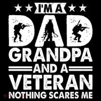 I'm A Dad Grandpa And A Veteran Nothing Scares Me Poster