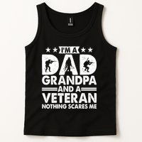I'm A Dad Grandpa And A Veteran Nothing Scares Me Tank Top