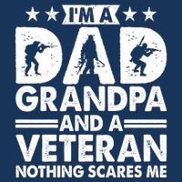 I'm A Dad Grandpa And A Veteran Nothing Scares Me Infant Baby Jersey Bodysuit