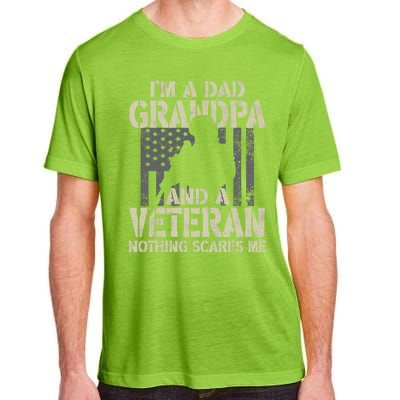 Im A Dad Grandpa And Veteran Fathers Day Funny Military Gift Adult ChromaSoft Performance T-Shirt