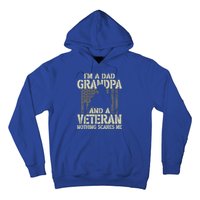 Im A Dad Grandpa And Veteran Fathers Day Funny Military Gift Hoodie