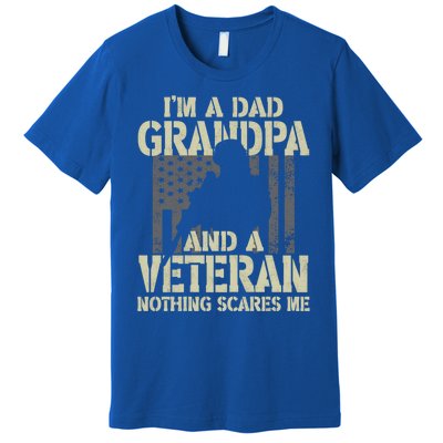 Im A Dad Grandpa And Veteran Fathers Day Funny Military Gift Premium T-Shirt