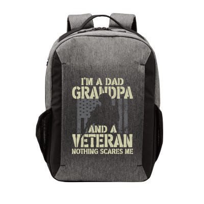 Im A Dad Grandpa And Veteran Fathers Day Funny Military Gift Vector Backpack