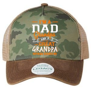 I'm A Dad Grandpa Great Nothing Scares Me Fathers Day Gift Legacy Tie Dye Trucker Hat