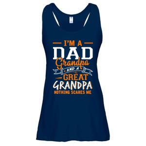 I'm A Dad Grandpa Great Nothing Scares Me Fathers Day Gift Ladies Essential Flowy Tank