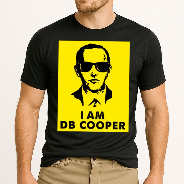 I Am D. B. Cooper Robber Thief Parachute Funny Cooling Performance Crew T-Shirt