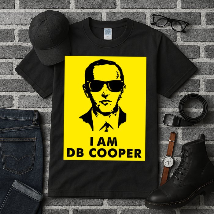 I Am D. B. Cooper Robber Thief Parachute Funny Tall T-Shirt