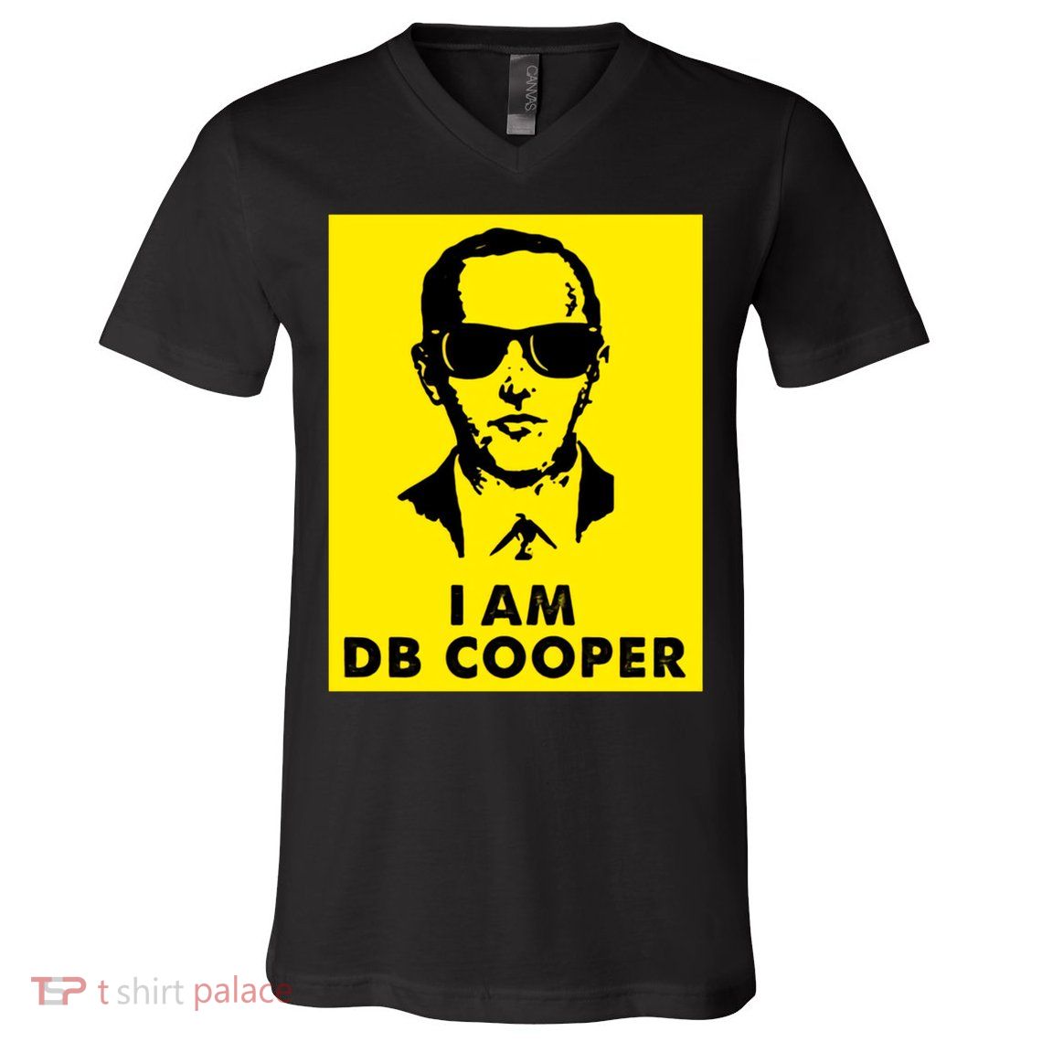 I Am D. B. Cooper Robber Thief Parachute Funny V-Neck T-Shirt