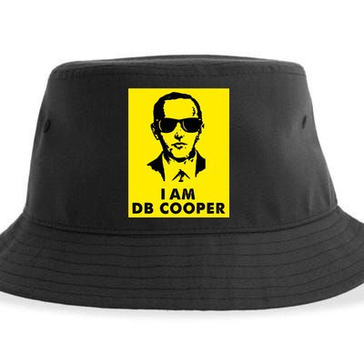 I Am D. B. Cooper Robber Thief Parachute Funny Sustainable Bucket Hat