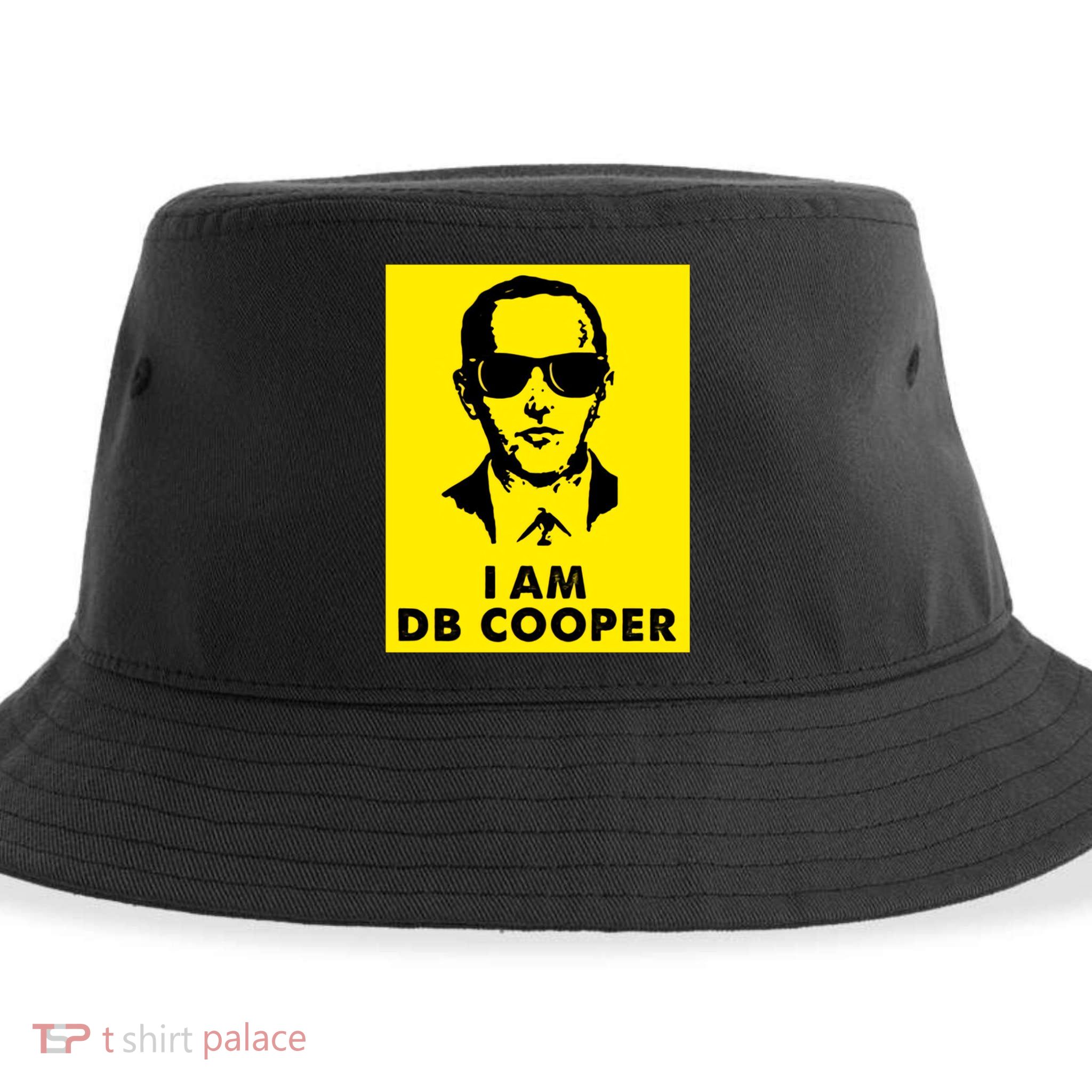I Am D. B. Cooper Robber Thief Parachute Funny Sustainable Bucket Hat