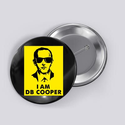 I Am D. B. Cooper Robber Thief Parachute Funny Button