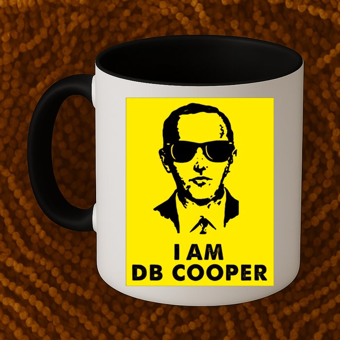 I Am D. B. Cooper Robber Thief Parachute Funny Mug