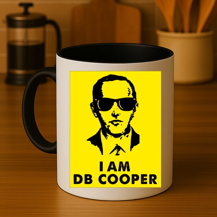 I Am D. B. Cooper Robber Thief Parachute Funny Mug