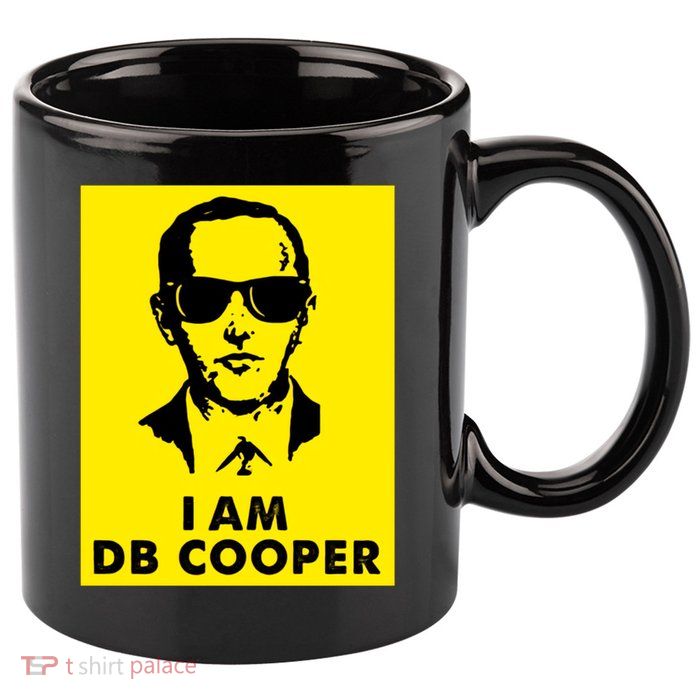 I Am D. B. Cooper Robber Thief Parachute Funny 11oz C Handle Ceramic Mug