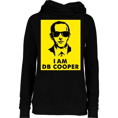 I Am D. B. Cooper Robber Thief Parachute Funny Womens Funnel Neck Pullover Hood