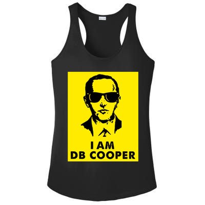 I Am D. B. Cooper Robber Thief Parachute Funny Ladies PosiCharge Competitor Racerback Tank