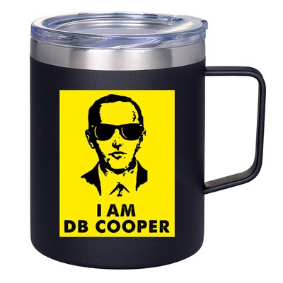 I Am D. B. Cooper Robber Thief Parachute Funny 12oz Stainless Steel Coffee Mug