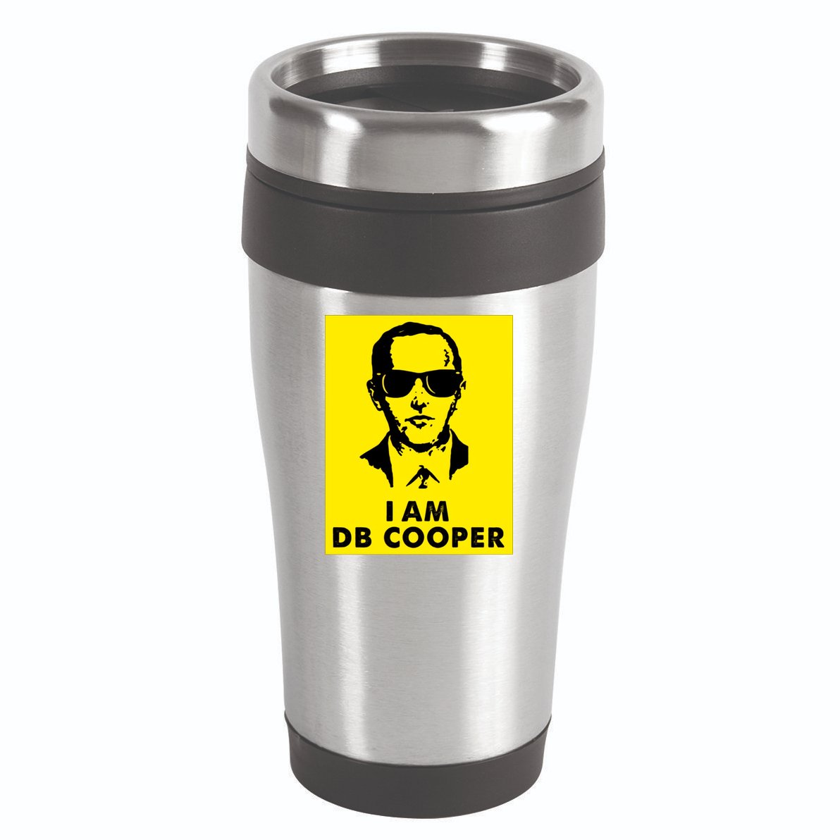 I Am D. B. Cooper Robber Thief Parachute Funny 16oz Travel Tumbler
