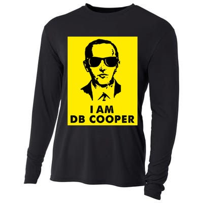 I Am D. B. Cooper Robber Thief Parachute Funny Cooling Performance Long Sleeve Crew