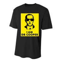 I Am D. B. Cooper Robber Thief Parachute Funny Youth Performance Sprint T-Shirt