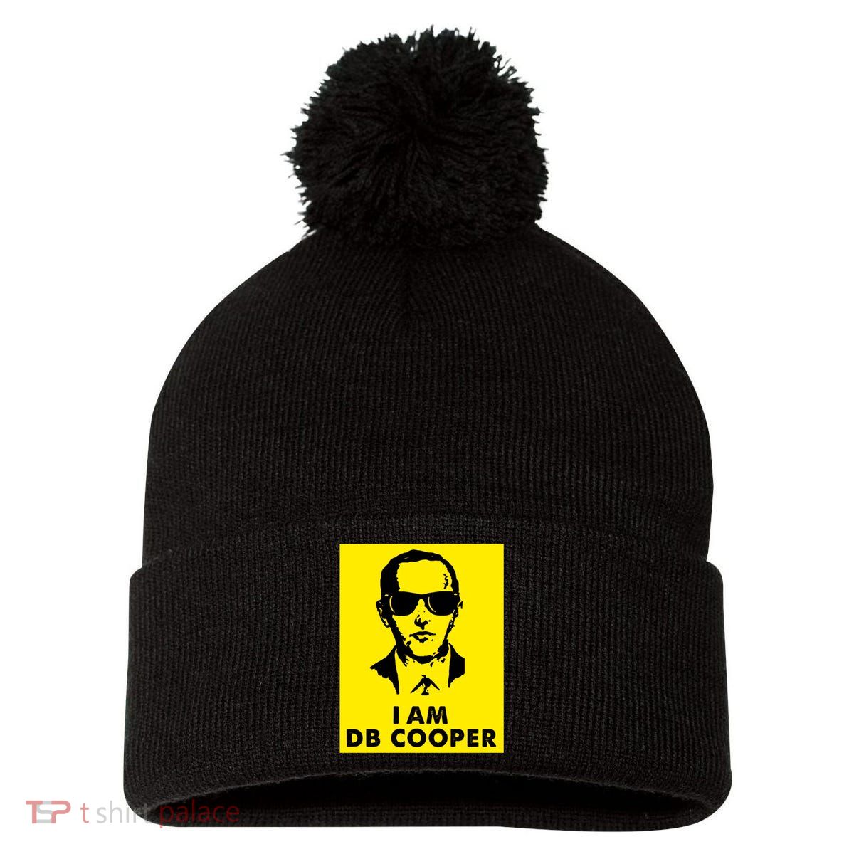 I Am D. B. Cooper Robber Thief Parachute Funny Pom Pom 12in Knit Beanie