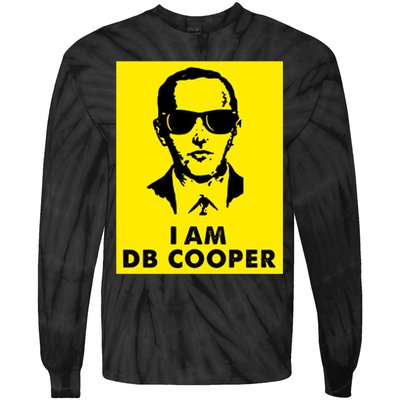 I Am D. B. Cooper Robber Thief Parachute Funny Tie-Dye Long Sleeve Shirt