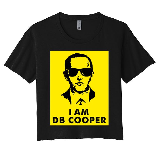 I Am D. B. Cooper Robber Thief Parachute Funny Crop Top