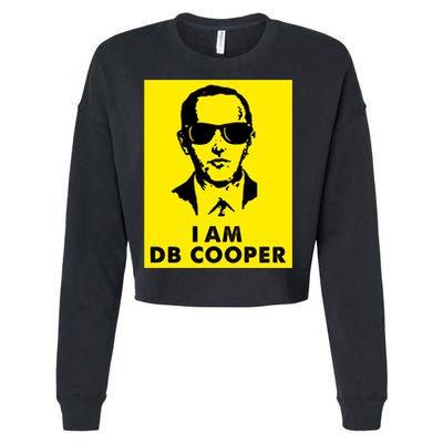 I Am D. B. Cooper Robber Thief Parachute Funny Cropped Pullover Crew
